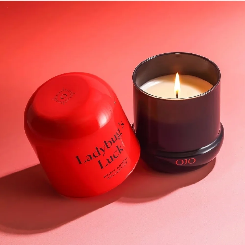 OJO Lady Bug’s Luck Scented Candle – 7.8 oz Jar Candle